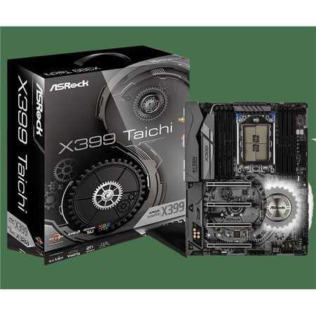 ASROCK ASRock X399 TAICHI Motherboard AMD TR4 Max 128MB DDR4 PCIE USB SATA ATX X399 TAICHI